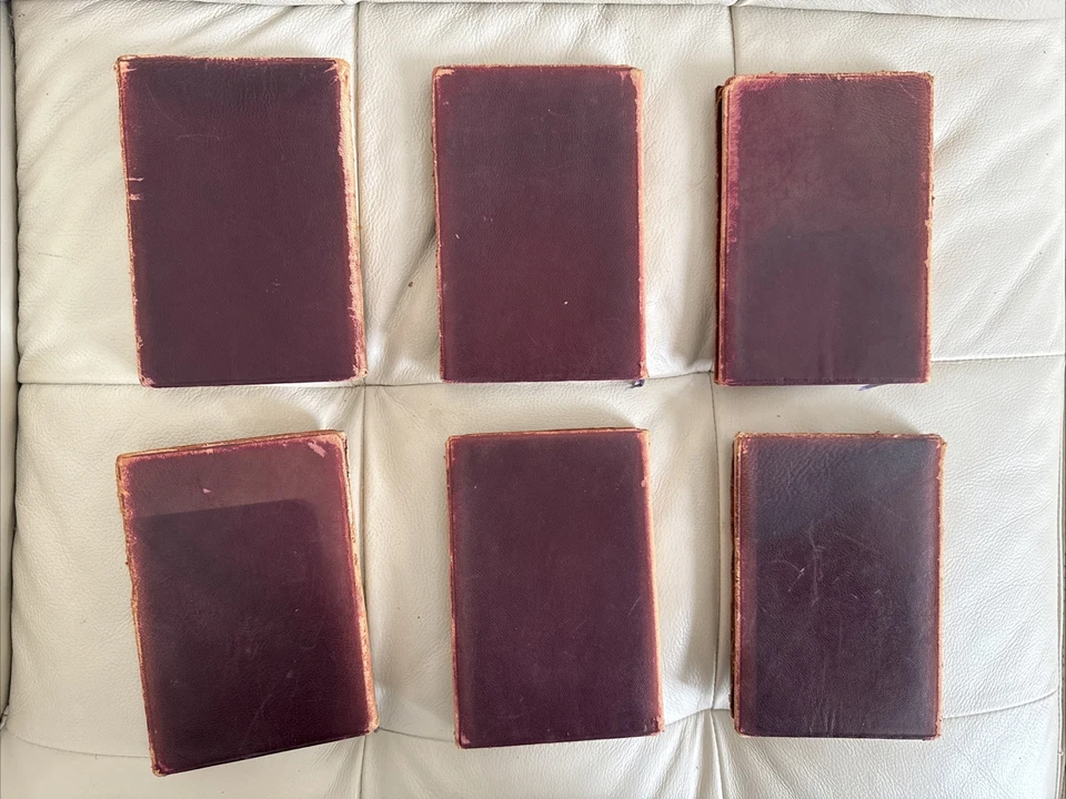 Vintage Complete Works of William Shakespeare 6 Vol. Set Leather Thomas Nelson Foto 3 de 4
