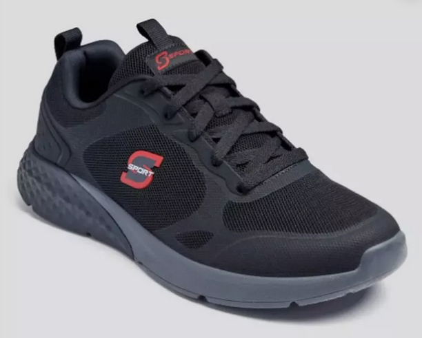 Skechers S Sport Size 10 Men’s Troy Black Sneakers Memory Foam Insole