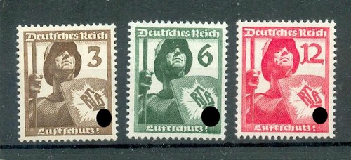 DR-3.Reich Air Protection 643/45 Luxury** MNH Postfranco Set 15EUR (N0103