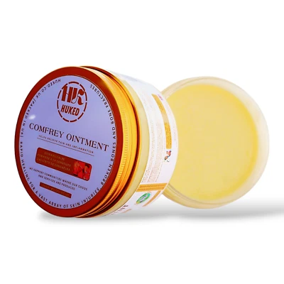 HUKED High Strength Comfrey Cream Balm Handmade Vegan Natural Pain Relief Natural