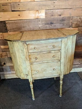 Vintage Martha Washington style sewing cabinet