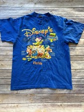 Disney Vintage 7 Dwarfs Florida T-Shirt Size Medium Blue