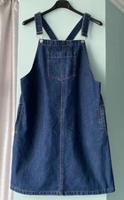 TU WOMAN Blue Denim Ladies’ Pinafore/Dungaree Dress Size 10