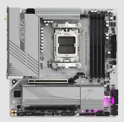FOR GIGABYTE B650M AORUS ELITE AX ICE   Ryzen Micro ATX Gaming Motherboard #A6-3