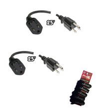 2Pack Pro X 25 Ft.120 VAC Extension Cord NEMA 5-15P to NEMA 5-15R 14AWG 18 Amp 