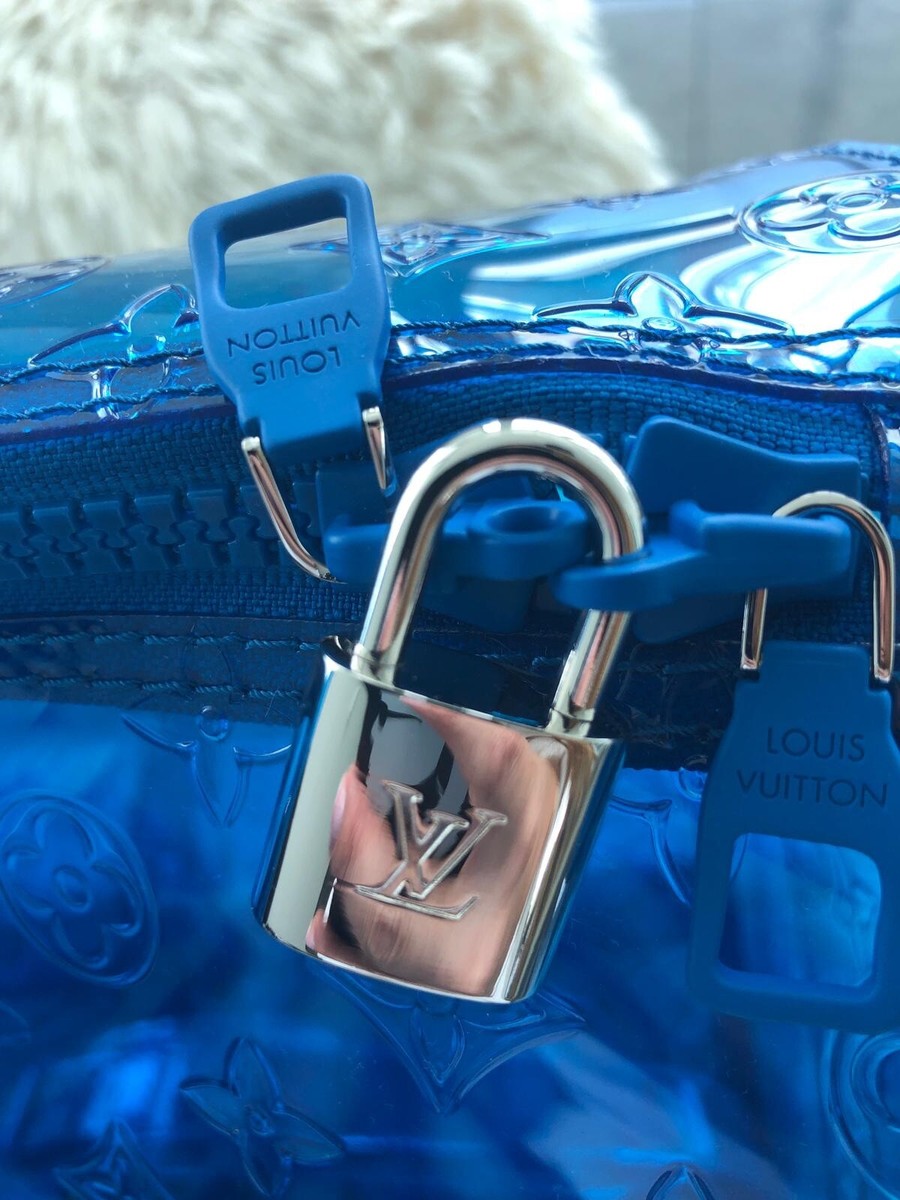 Louis Vuitton x Virgil Abloh Keepall Blue Monogram Bag PVC SS19