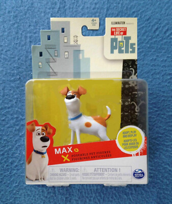 MAX 3 INCH POSEABLE FIGURE SECRET LIFE OF PETS SPIN MASTER JACK RUSSELL TERRIER