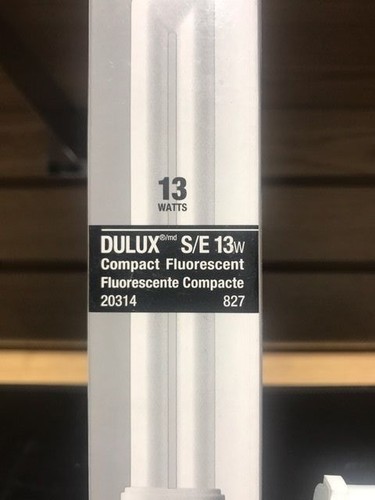 SYLVANIA 20314 DULUX S/E CF13DS/E/827 COMPACT FLUORESCENT 13W 4 PIN 827 NEW 2GX7 - Picture 2 of 4