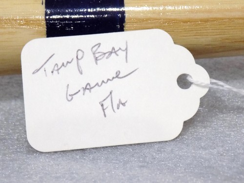 Miguel Cairo Signed Autograph Auto Adirondack Mini Bat Tampa Bay Game JSA COA - Picture 5 of 12