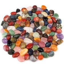 Schöne runde Trommelsteine - Mix Afrika Ø 14 - 25 mm unbehandelt - 100 % Natur p