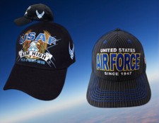 Gorra militar de la Fuerza Aérea de los Estados Unidos de la USAF Apunta alta desde 1946 gorras de veteranos sombrero