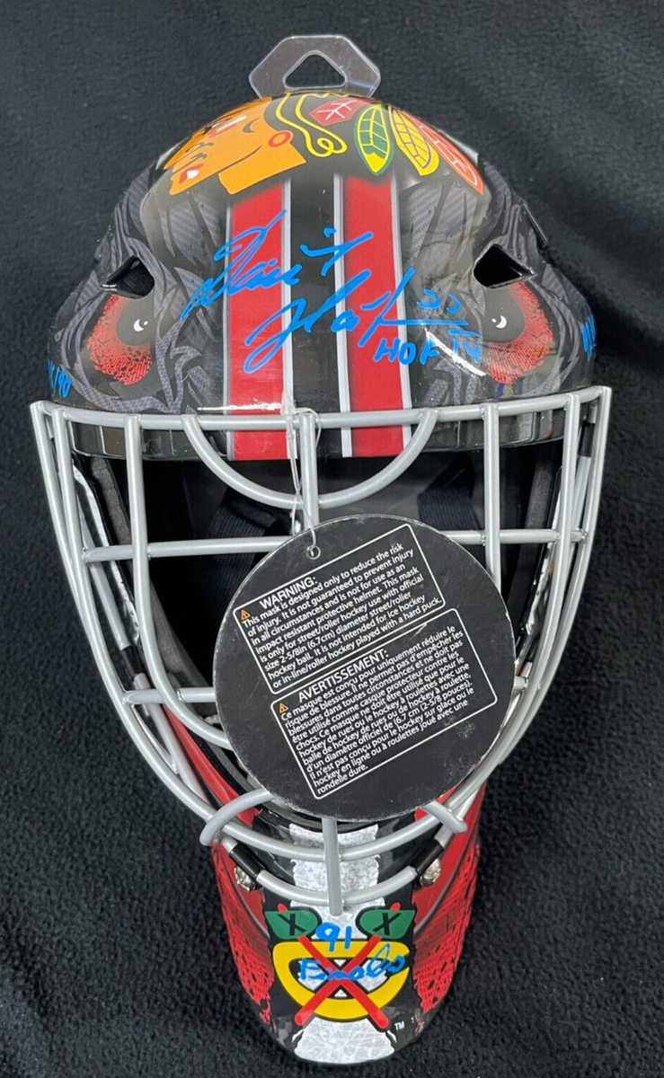 Dominik Hasek Signed Quadruple-Inscribed Chicago Blackhawks Goalie