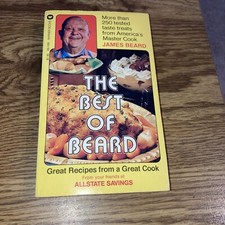 The Best of Beard Cookbook , James Beard 1974 Warner Paperback, Allstate Savings