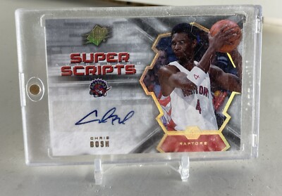 Chris Bosh AUTO 2007-08 Upper Deck SPx Autograph Super Scripts HOF Raptors NBA