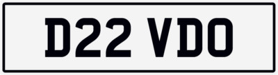 DAVID PRIVATE CAR NUMBER PLATE D22 VDO DAV DAVY DAVIE DAVE DAVIS DAVIES DAV DVD