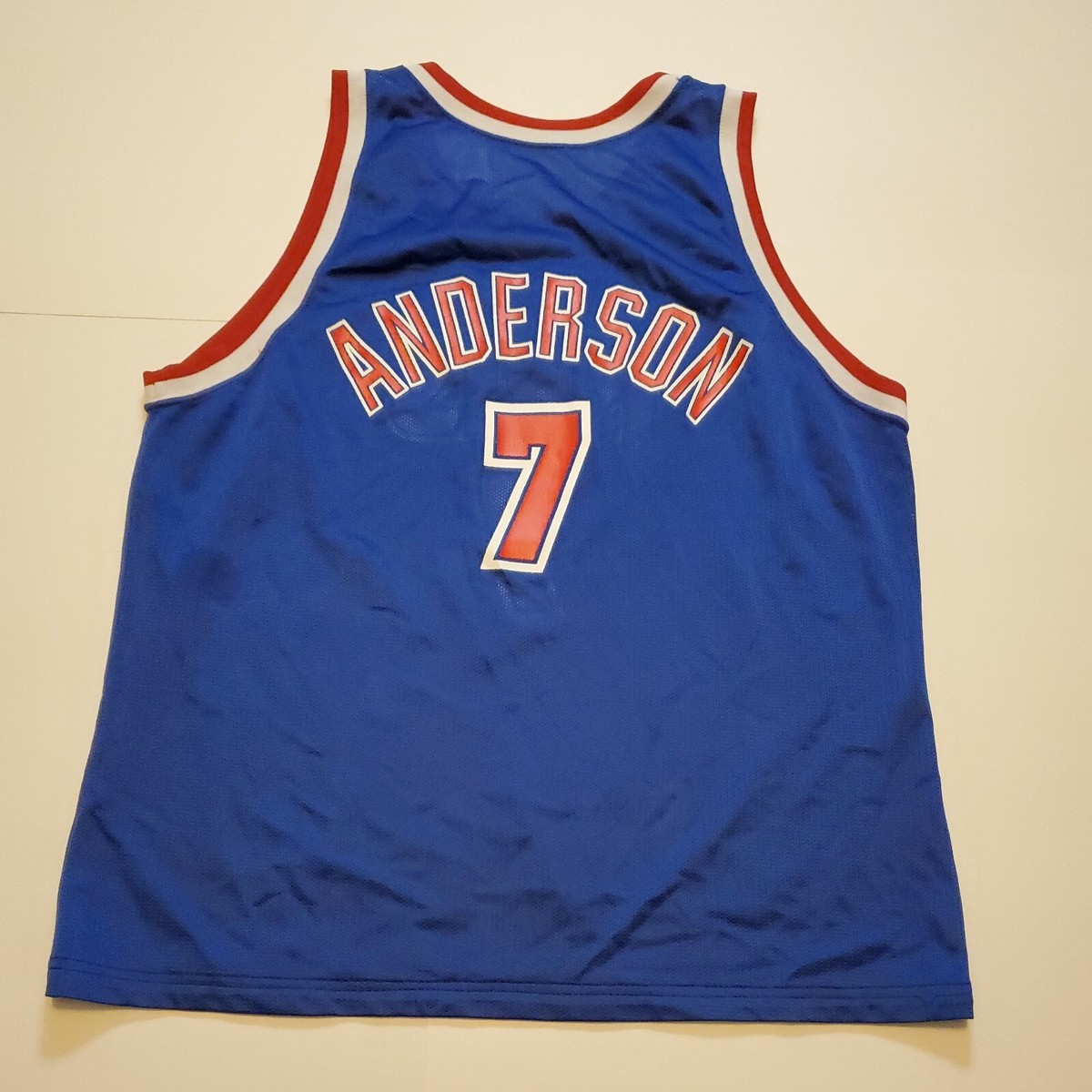 Kenny Anderson Brooklyn Nets Blue Red White NBA Basketball