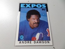 Andre Dawson Topps 1986 Card #760 Montreal Expos MLB