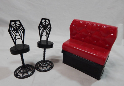 Monster High Die-Ner Playset Replacement Booth Bench and 2 Stools ...