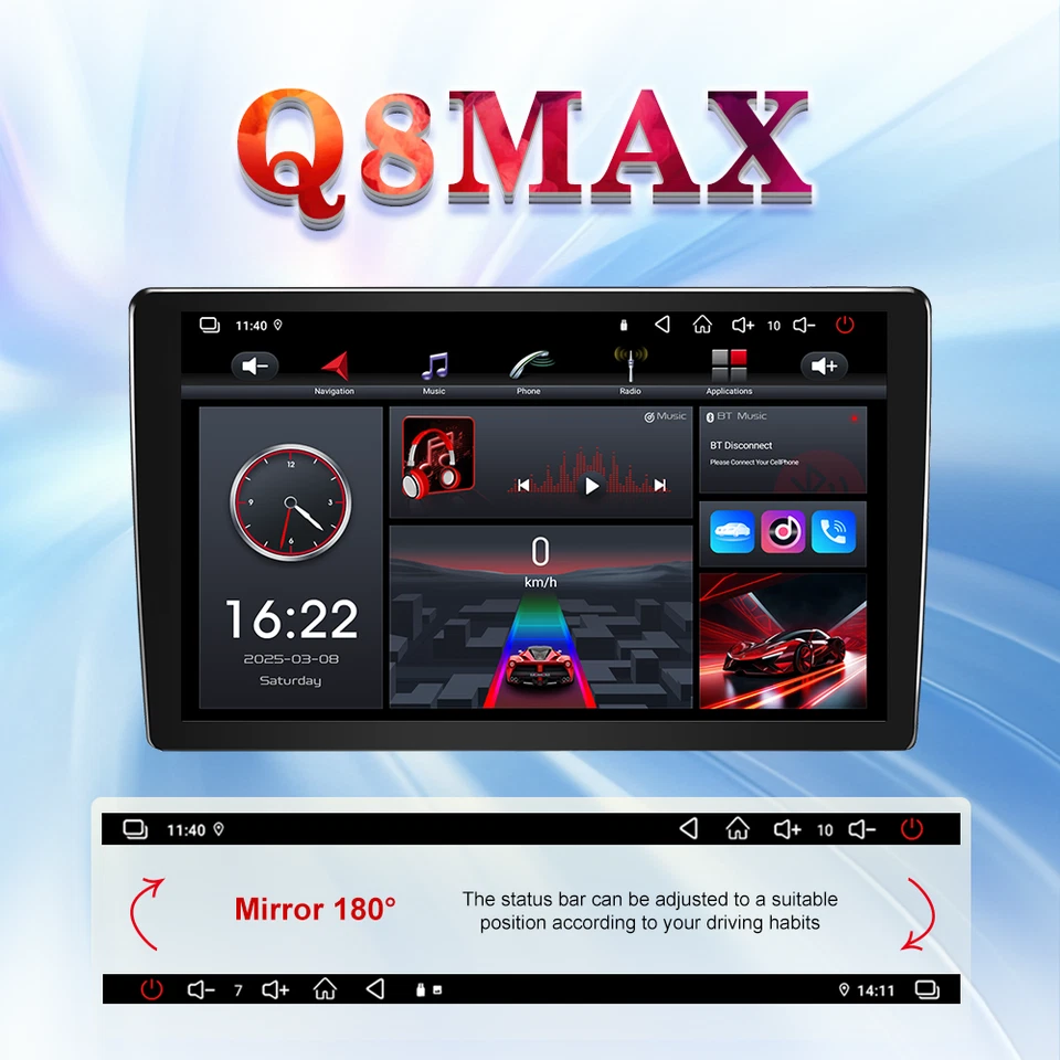 4-64GB Carplay Android Auto Car Head Unit Upgrade Kit for Audi A3 2003-2012 — 第 4/4 张图片