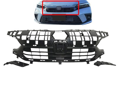 Advancetuning Front Bumper Upper Grille Molding For 2022-2024 Honda Civic Si Hatchback