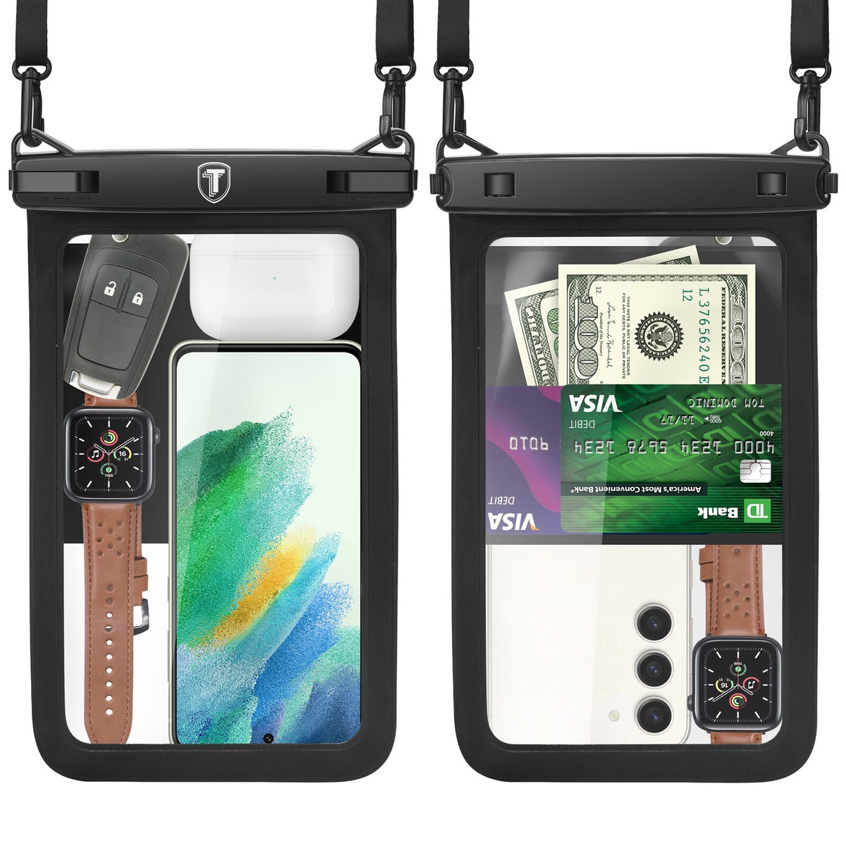 10 inch Universal Waterproof Phone Pouch Dry Bag Case Cover For iPhone  Samsung