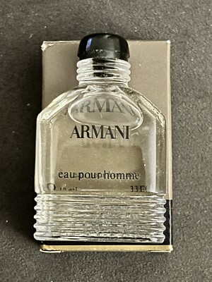 Armani Eau Pour Homme EDT Splash 1/3 RD. FL. OZ. / 10ML. New