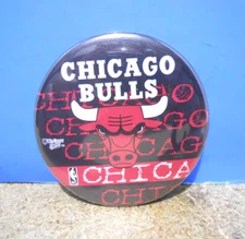 Chicago Bulls NBA Basketball 3 1/2" Pinback Button Wincraft Made in the USA!