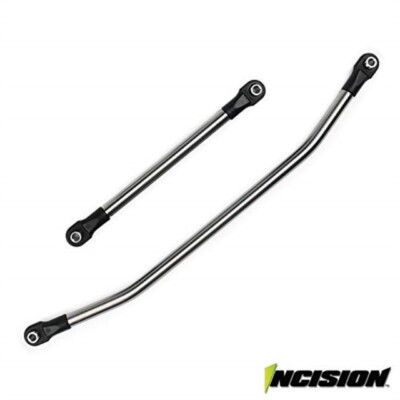 INCIRC00041 Incision Wraith 1//4 Stainless Steel Drag Link /& Tie Rod Set