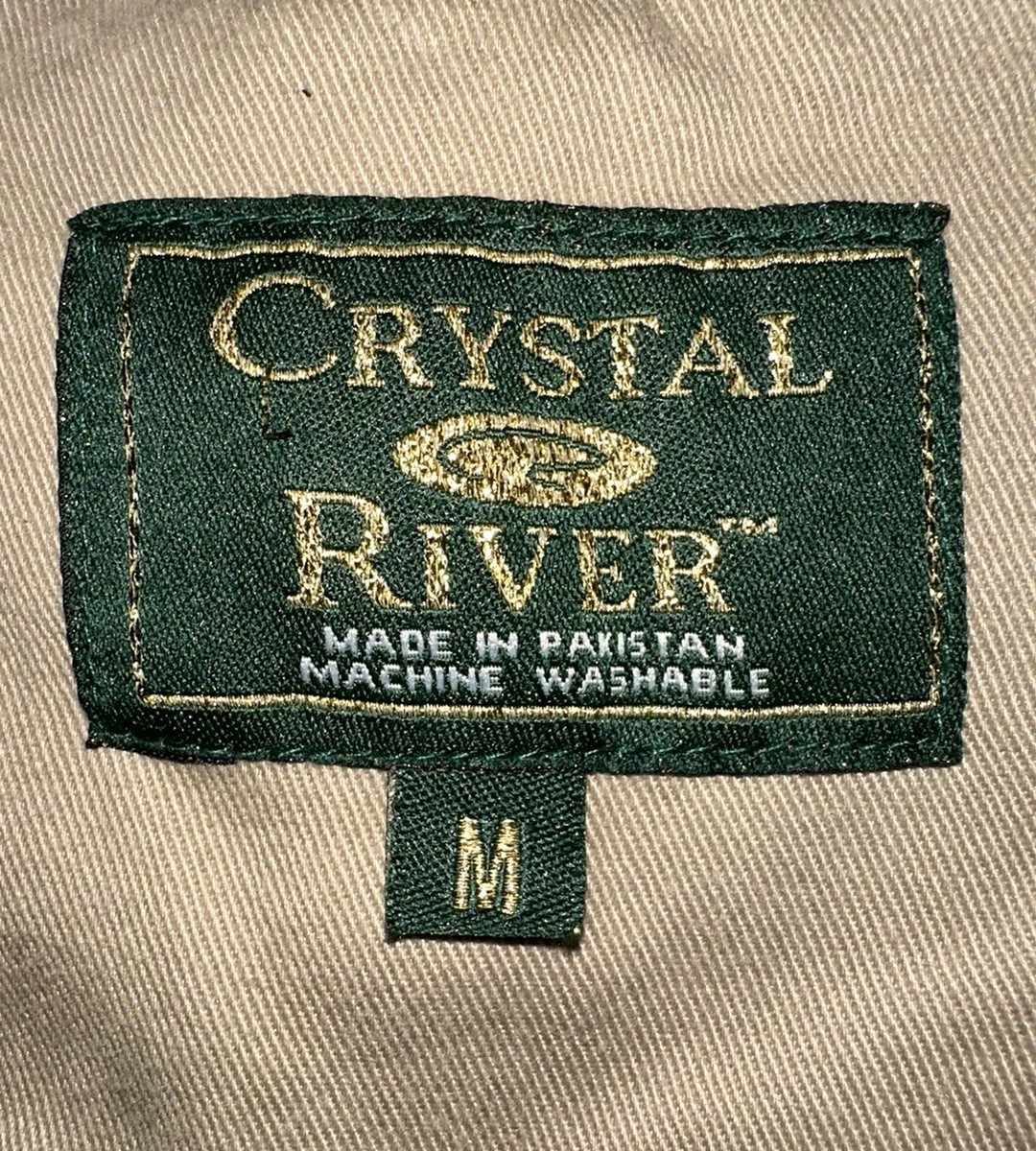 Gilet De Pêche Crystal River Homme Taille M - Kaki, Multi-poches, Anneau En D - Idéal Pêche Mouche