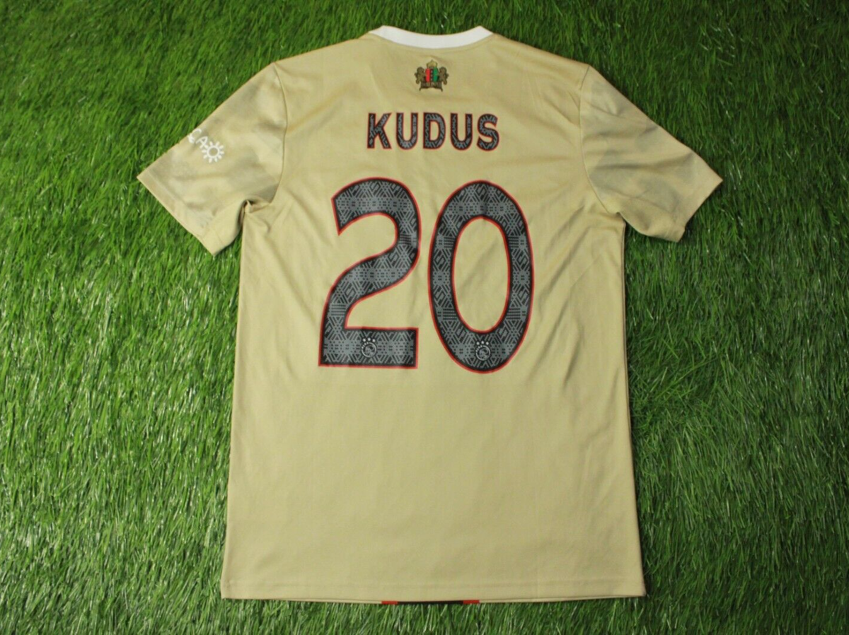 AJAX AMSTERDAM X DAILY PAPER KUDUS 2022/2023 FOOTBALL SHIRT JERSEY THIRD  ADIDAS