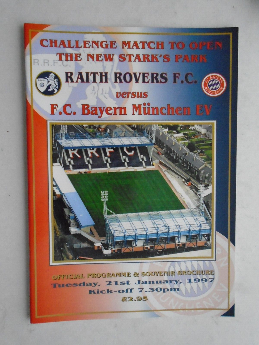 Raith Rovers v Bayern Munich 1997 Opening of New Stark's Park