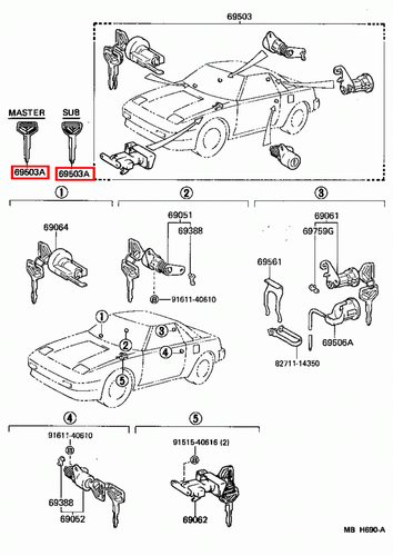 Genuine Celica ST162 ST161 AT160 Corolla CE80 AE86 AE82 AE80 Non Chip Blank Key - Picture 9 of 20