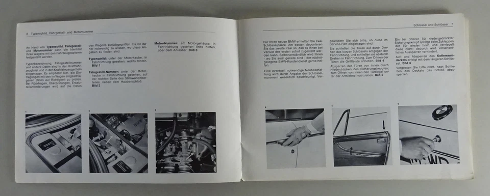 Manuale Di Istruzioni BMW 2000 CS / C / C Automatico Coupé Del 01/1967 - Изображение 3 из 4