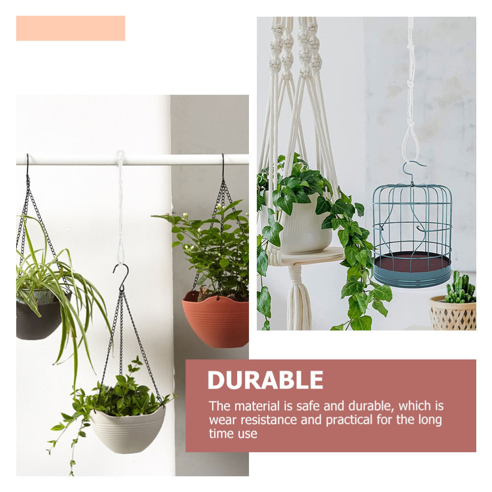 8 Pcs Macrame Flower Pot Hanger Plant Extenders for Hanging Baskets