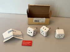 Ceptics CT-9C European Travel Adapter Type C (3 pack)