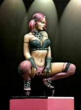 1:24 75mm Resin Figure Model Kit Beauty Clown Sexy Girl Unassembled Unpainted