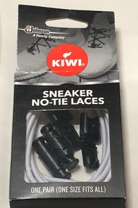 KIWI Sneaker No Tie Shoe Laces, White - Easy One-Touch Elastic Shoelaces. One | eBay