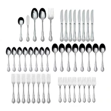 Oneida TRUE ROSE Stainless Steel 45pc. Flatware Set (Service for Eight)