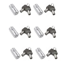 Lot  of 6 Vending Machine Lock Universal Pepsi Coke Dixie Narco Royal Vendors 