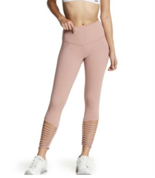 ZELLA *SOLD OUT* HIGH WAIST MIDI LEGGINGS LIVE IN LEG LOOPS PINK