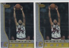(2) 1996-97 Marcus Camby Bowman's Best ROOKIE CARD #4 - Toronto Raptors UMass. rookie card picture