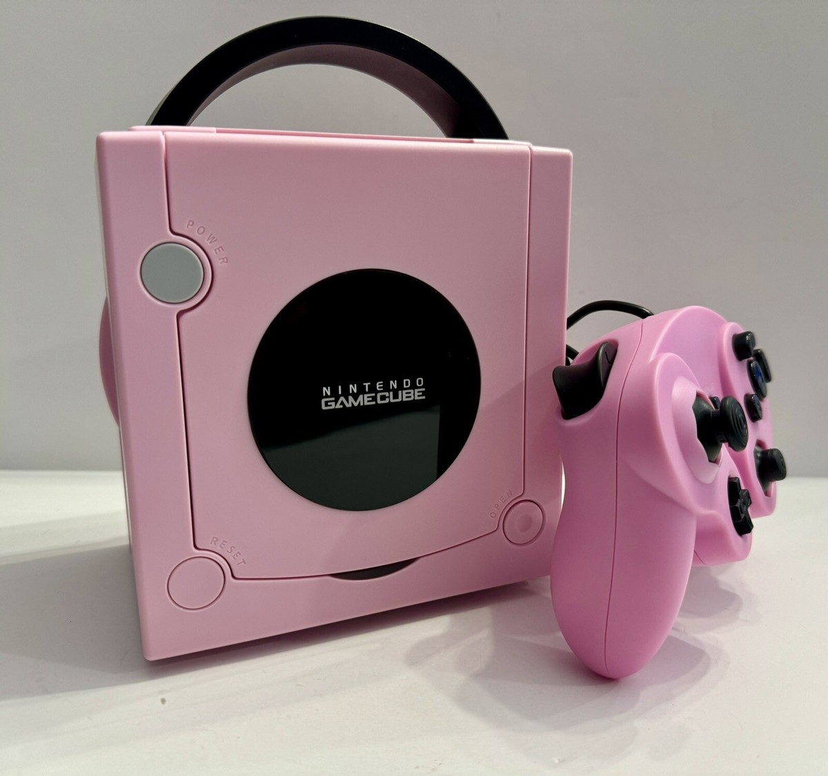 Nintendo GameCube Custom PINK Shell Console Controller Only