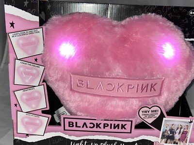 BLACKPINK Plush Heart Pillow Light-Up Music Activated Fade Kill