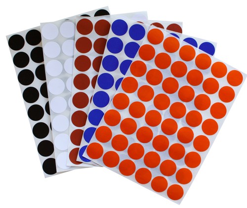 Small Dots Stickers Rounded Circular Labels 5 Colors Combination 17 mm 480 Pack - Picture 10 of 10