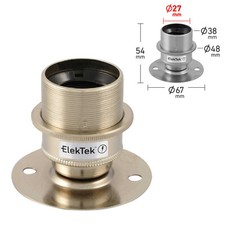 ElekTek E27 Batten Base Edison ES Light Lamp Bulb Holder BESA Conduit Vintage UK