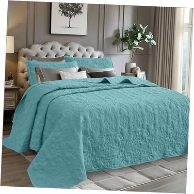 Sophia and William 3 Pieces Quilt Set Queen/Full Size with 1 Quilt and 2 