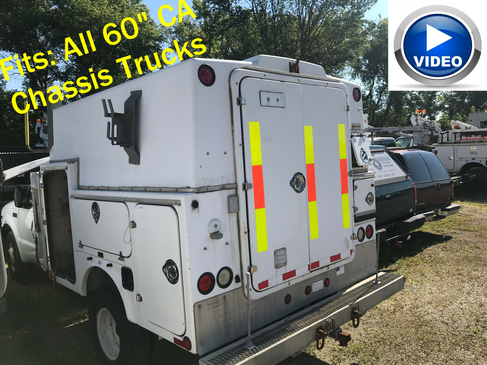 Walk in fiberglass Truck Body Fits Dually Chassis trucks Utility bed