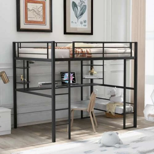 Steel Black Loft Beds