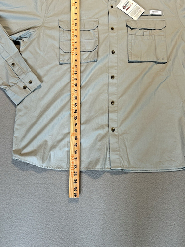 Gander Mountain Guide Series Button Up Vented Outdoor Fishing Shirt Mens XXL - Picture 12 of 13