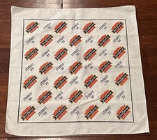 VTG Sturgis 95 Jose Cuervo Tequila White Red Logo 21" x 20.5" Bandana Head Scarf